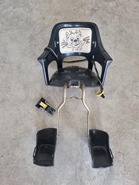 Seggiolino anteriore bici  con poggiapiedi