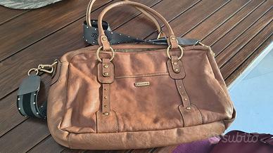 Borsa Storksak London Color Cuoio/Cognac