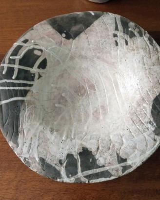 Piatto in ceramica RAKU