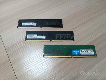 RAM DDR4 28GB (banchi diversi)