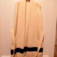 Giacca gilet senza maniche con frange