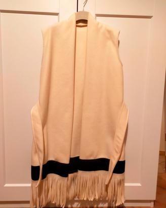 Giacca gilet senza maniche con frange