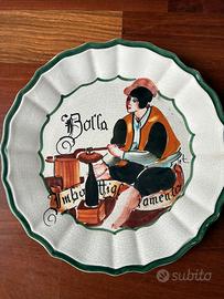 Piatto in ceramica vintage da appendere