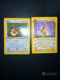 Pokemon Eevee e Jolteon prima edizione.