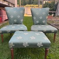 Poltrone con poggiapiedi anni 50