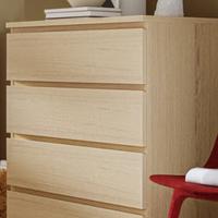 Cassettiera malm 4 cassetti