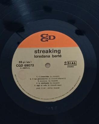 Vinile 33 giri Loredana Bertè STREAKING