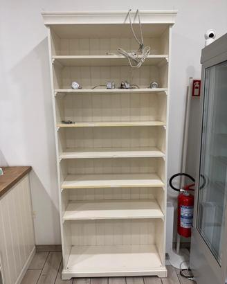 Libreria LIATORP bianca (IKEA) con faretti