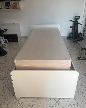 Letto ad una piazza IKEA e materasso