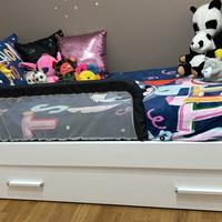 Letto singolo con secondo letto estraibile