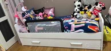 Letto singolo con secondo letto estraibile