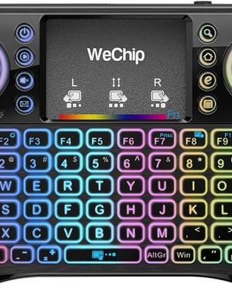 [4 in 1]WeChip Mini Tastiera Wireless con Touchpad