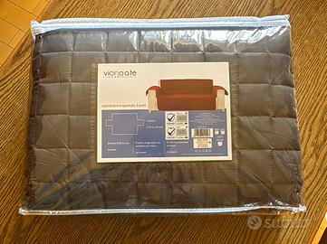 Copridivano trapuntato grigio 3 posti NUOVO