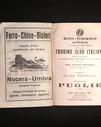 Touring Club Italiano - Guida PUGLIE - 1905