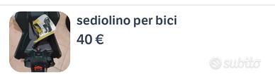 sediolino bici