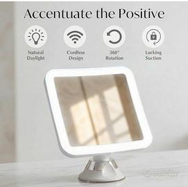 Specchio ingranditore 10x Fancii con luce LED