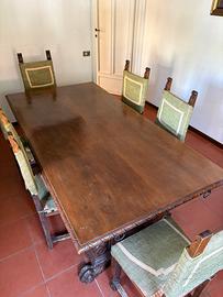 Mobili  - sala da pranzo in noce stile ‘500