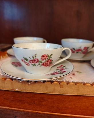 set da the con fiori
