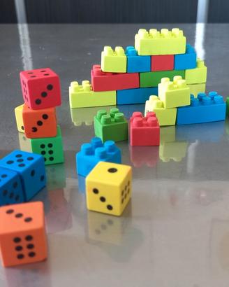Gomme costruzioni e dadi