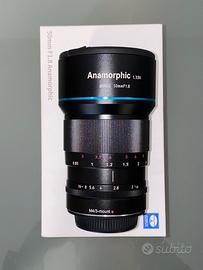 SIRUI 50mm F1,8 1,33X Obettivo cine anam. M4/3