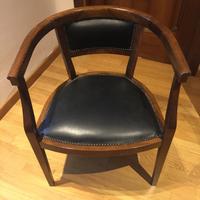 Poltroncina in pelle