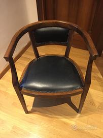 Poltroncina in pelle