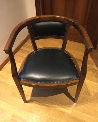 Poltroncina in pelle