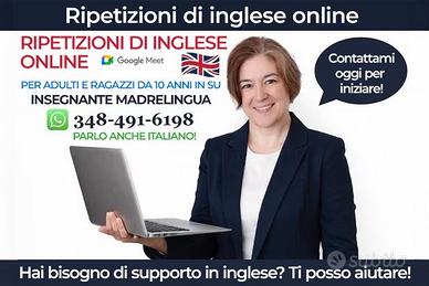 Ripetizioni inglese per Adulti e Ragazzi (10+)