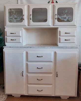 credenza anni 30/40 bianca