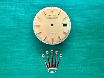 Quadrante Rolex 4cifre indici oro 18k originale