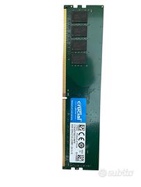 8GB DDR4‑2133MHz UDIMM 1.2V – Modulo RAM
