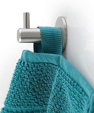 Gancio portasciugamano appendino acciaio inox