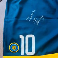Pantaloncino gara autografato Adriano 10 FC Inter