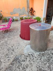 Botti/Contenitori per vino: inox 100€ e plastica €