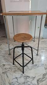 Tavolo bar in rovere