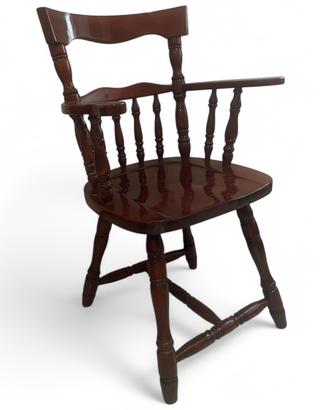 Sedia in legno massello stile Windsor