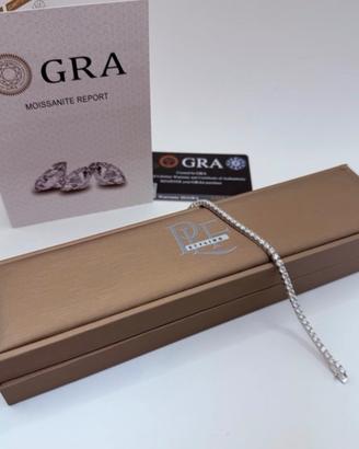 Bracciale Tennis Diamante Moissanite 3 mm -20 cm
