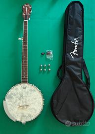 Banjo Fender elettrificato fondo scoperto