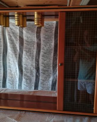 specchio con pensile per bagno 