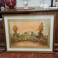 Quadro paesaggio natura su tela 88x70 cm