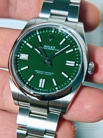 Rolex OP 41 verde foresta 124300 like new 10/2023