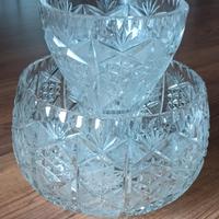 Vaso Centrotavola  in cristallo di Boemia