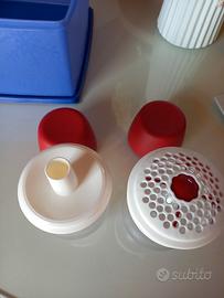 tupperware formaggiera e zuccheriera