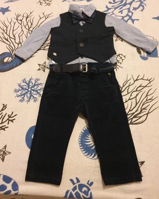 completo cerimonia  neonato tg 9 mesi