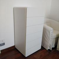 SETTIMINO IN LEGNO BIANCO OPACO