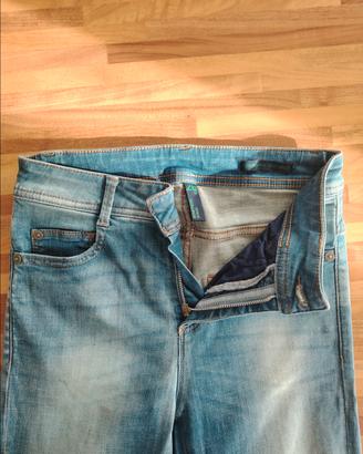 Jeans Benetton Donna Denim Chiaro 