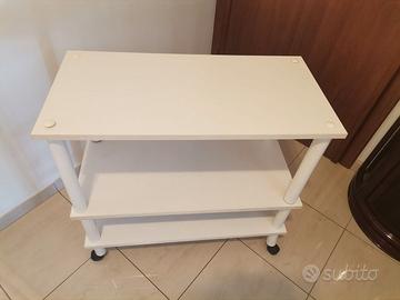 Carrello TV bianco