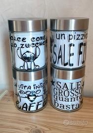 Barattoli porta sale zucchero caffè personalizzati - Arredamento e  Casalinghi In vendita a Roma