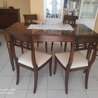 tavolo allungabile e sedie Le Fablier