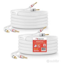Cavi altoparlanti OFC 12AWG con banane 24k – 4,5 m